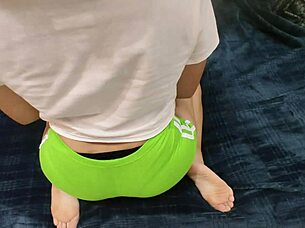 Hot girl in her yoga classes