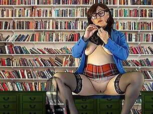 A voluptuous, solo librarian sensual journey through the shelves