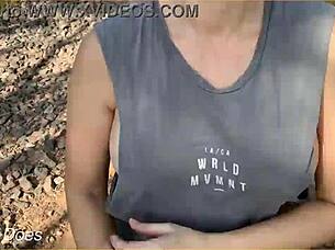 She wears a revealing shirt in public and wife issues a daring challenge to her husband