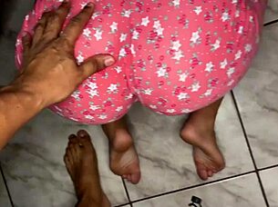 Stepdaughter caught in the act of seeking anal pleasure