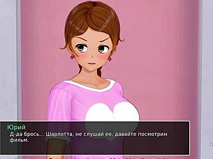 3 girl action with HS tutor in a adult game.