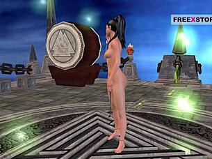 A 3D animated porn video of an Indian bhabhi in hot positions