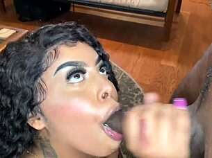 Beautiful Ethiopian woman with shaved genitalia gets a 1 on 1 fuck