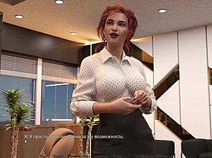 3D animated cartoon with facial cumshot and doggystyle sex