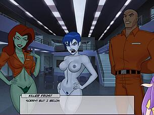 In something unlimited part 127, redhead dances with big ass, lesbian kissing big tits.