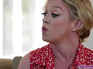 Oh Yes, This Curvy Hot Stepsister With Big Natural Tits Lets Me Rub My Big Cock On Her Thighs Until I Cum Hard!