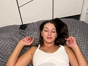 step sister caught me jerking, so i drilled her mouth hard