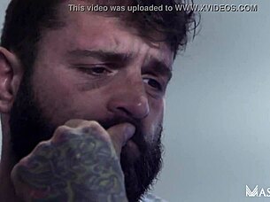 Markus Kage cums while fucking Ryan Stone and Jay in this video.