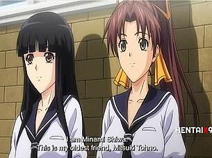 Pervy teacher blackmails campus lesbians in uncensored hentai