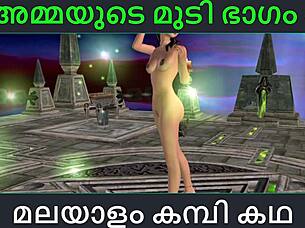 3D animated Malayam kambi katha: Step-mom seduces step-son in this Hentai video
