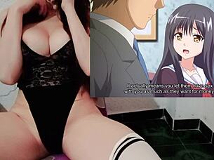 Beautiful anime girl sells herself to buy a cell phone in Eroriman hentai.