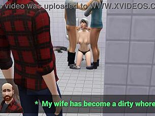 A shy wife’s first experience with strangers at a porn cinema – Part 1 – DDSIMS