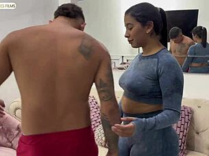 Yoga with my stepmother in space - BBW and bisexual desires