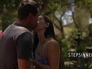 Outdoor family sex with stepsiblings Abbie Maley and others