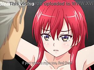 Hot milf with red hair seduces her stepsons friend in hentai video