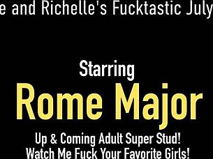 Richelle Ryan has big breast and she uses it to ride Rome Major’s big dick.