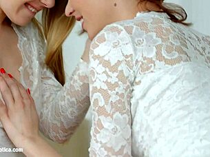Beautiful lesbian love: Candy Sweet and Olivia Grace on Sapphic Erotica