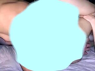 Amateur blonde granny gets cum on her feet