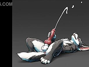 Special sex scene with AI-generated gay furry porn for 100th subscriber
