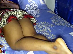 Big black dick in Asian pussy in doggy style XXX scene