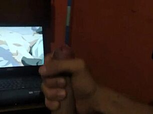 My neighbor hears me masturbating to hentai