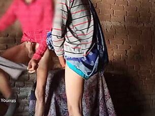 Neha Bhabhi's shaved pussy gets pounded by her husband on a daily basis