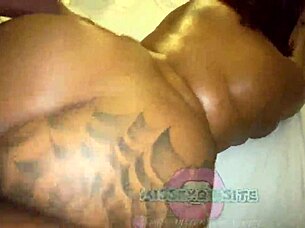 Ebony BBW gets backdoor action from BBC in homemade video
