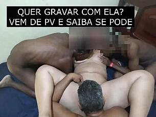 Amateur husband films his wife while she is in the hot scene