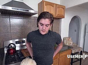 Stepmoms pumpkins get fucked by stepdads on Halloween in POV