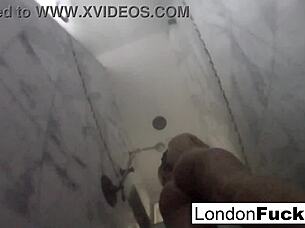 London Kaye’s solo set in the shower is hot