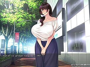 Wife seduced and fucked in this NTR hentai game with English subtitles