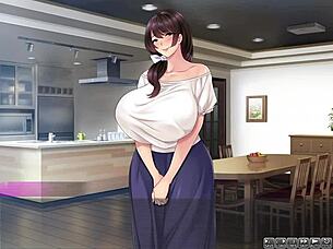 Wife seduced and fucked in this NTR hentai game with English subtitles