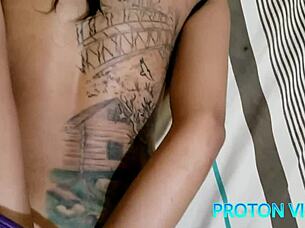 Petite brunette teen gets dominated and fucked hard
