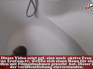 Young German slut gets cum in mouth from friend's cock