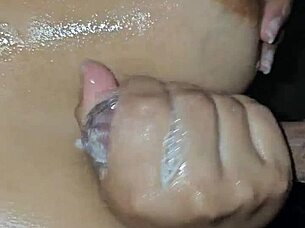 Stepmother seduces me in the bathroom and gives me a deep blow job
