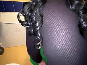 Mother-in-law’s big ass and exposed boobs before anal sex