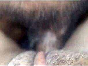 Big black cock makes BBW squirt