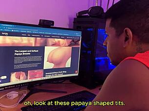 Big booby step mother finds step son having sex with Nicole tantaly sex doll