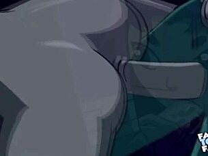 Fixed audio of Starfire and Robin in doggy style in this animated porn scene
