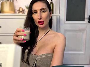 Housewife seduces stepson for intense anal sex and cumming