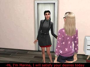 Sims 4 straight girl lesbian prostitute scissoring