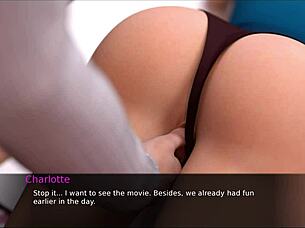 3D animated video of a curvaceous woman getting a sensual massage