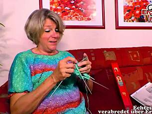 European couple in their 60s try out senior sex fantasies