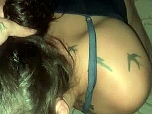 The slut knows how to put milk in the male’s cock