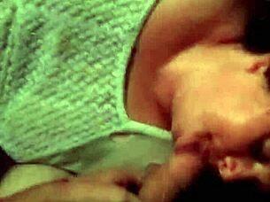 Stepson watches as step mom masturbates and takes her to the toilet