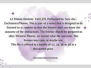 F4M Domme JOI - 1 of 12