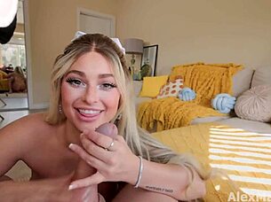 Alex Mack in a homemade video with Dan Dangler's big dick