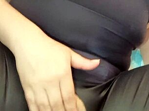 Big tits homemade video with sensual spandex and rough sex
