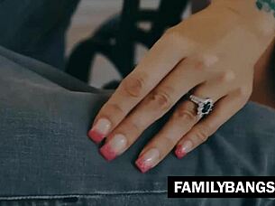Taboo porn with a MILF and her friend's son