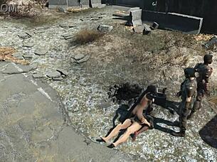 Futa in action in Fallout 4 adult game
